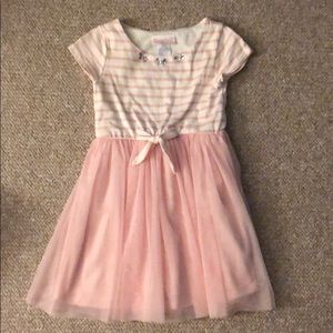 Light pink striped Tulle Dress